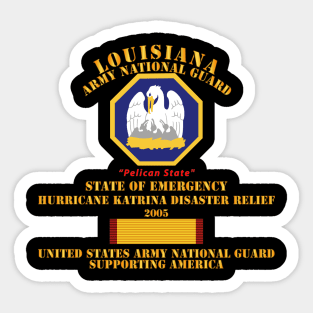 LAARNG - Katrina Disaster Relief  w LANGESM SVC Sticker